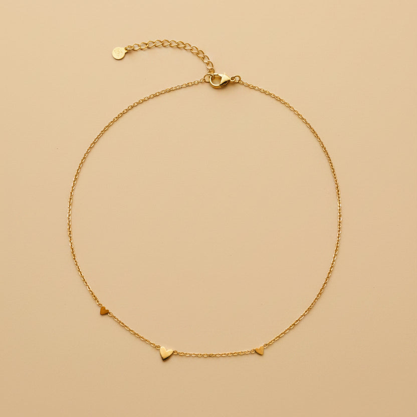 Ketting goud hartjes