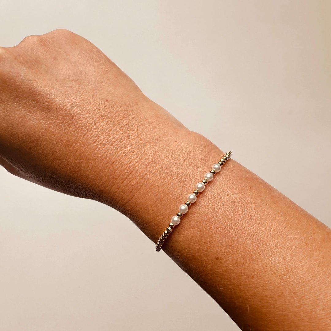 Armband goud parels - Sieradenkaart
