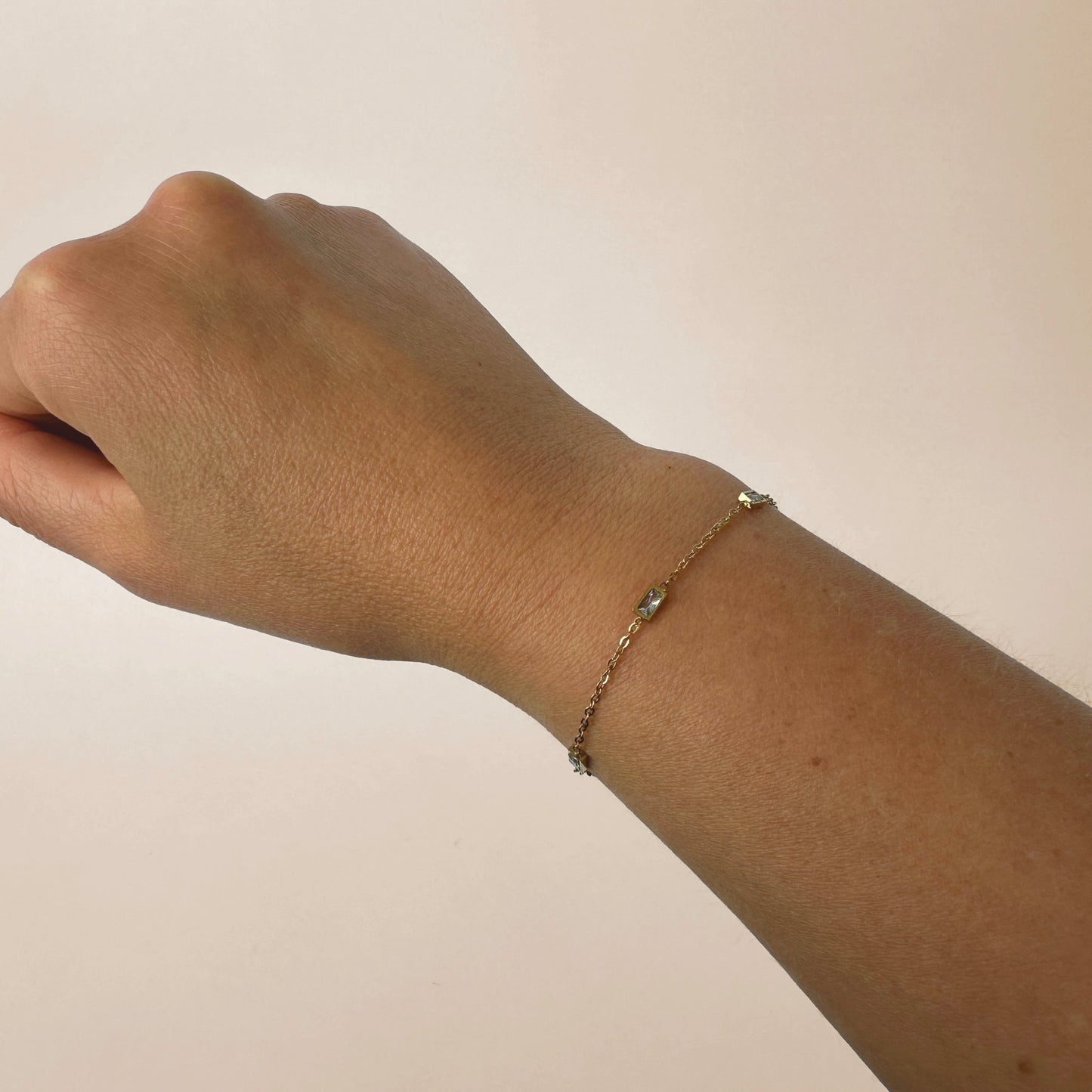 Armband goud steentjes - Sieradenkaart