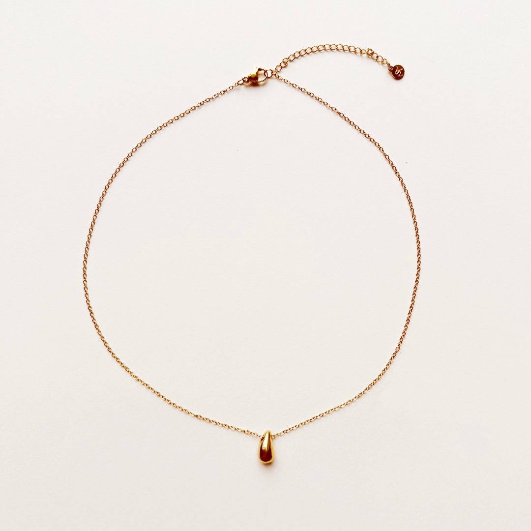 Ketting goud druppel - Sieradenkaart