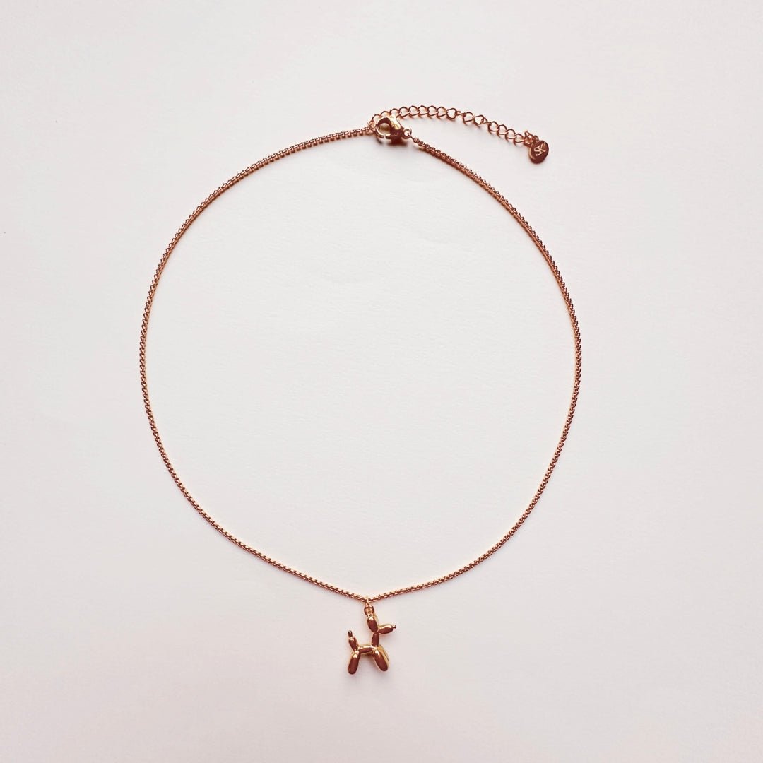 Ketting goud hond - Sieradenkaart