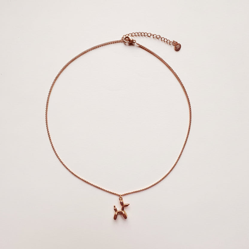 Ketting goud hond - Sieradenkaart