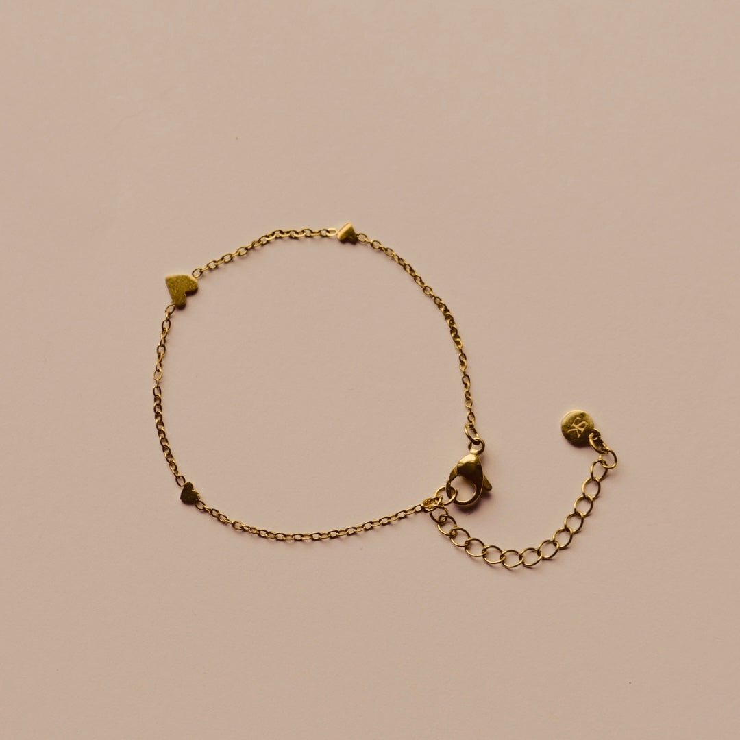 Luxe wenskaart Gefeliciteerd met armband goud - Sieradenkaart