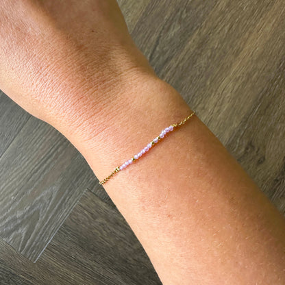 Luxe wenskaart zirkoon met armband goud