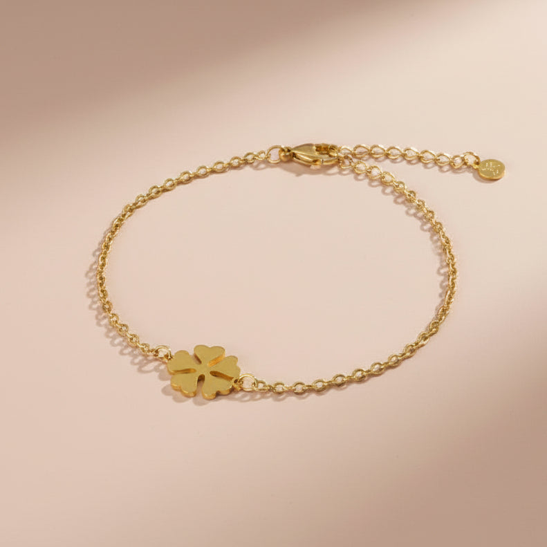 Luxe kaart Goud geluk met armband goud