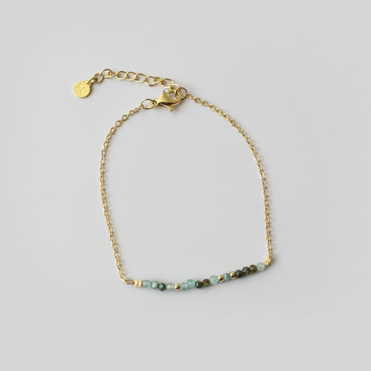 Armband goud prehniet