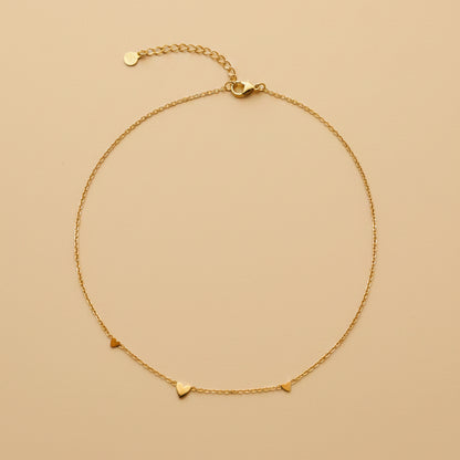 Ketting goud hartjes