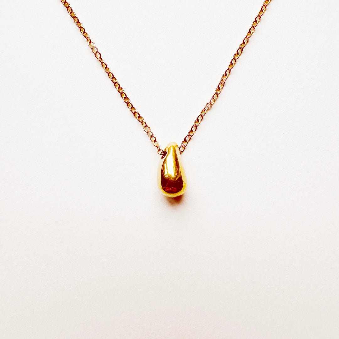 Ketting goud druppel - Sieradenkaart