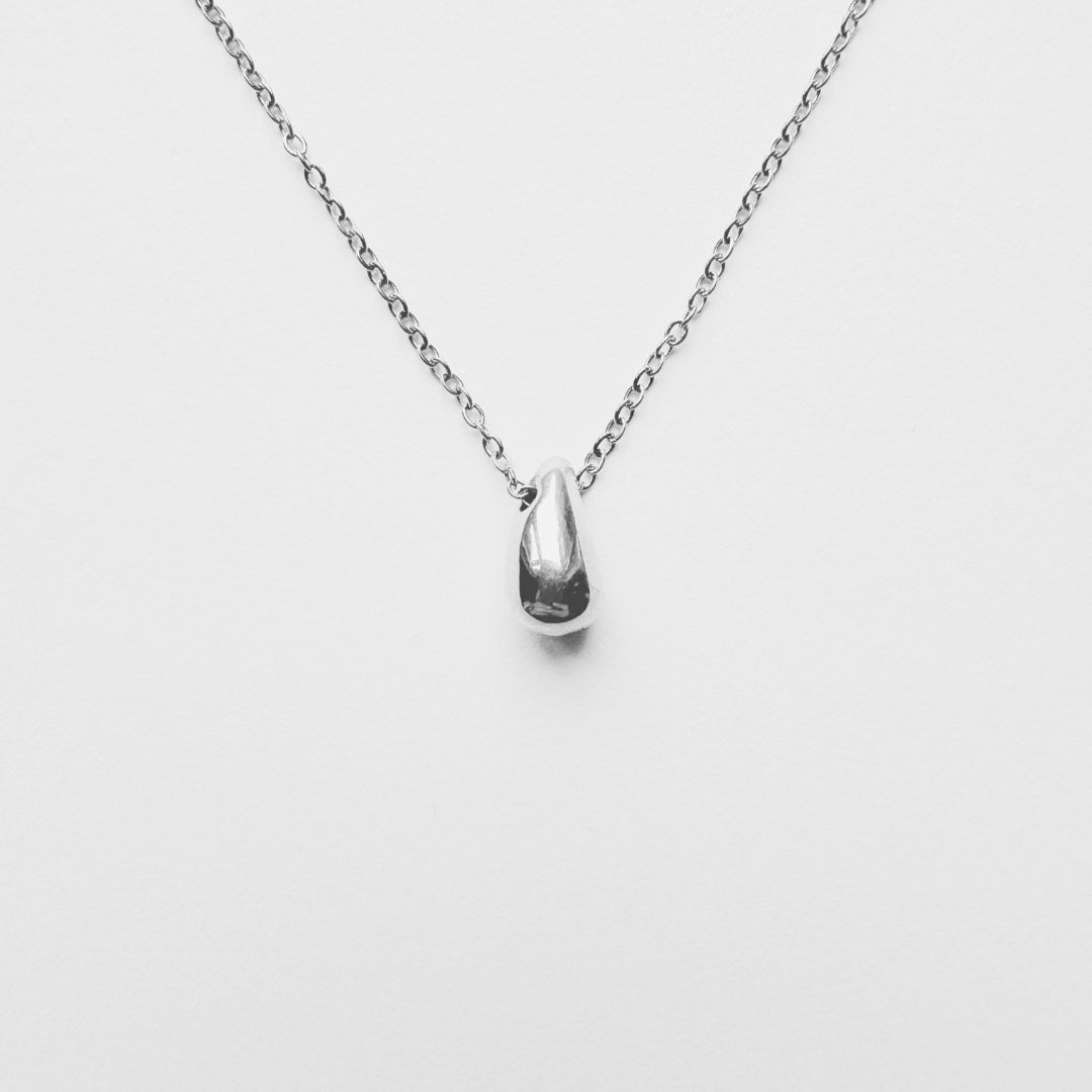 Ketting zilver druppel - Sieradenkaart