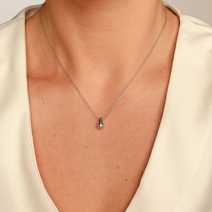 Ketting zilver druppel