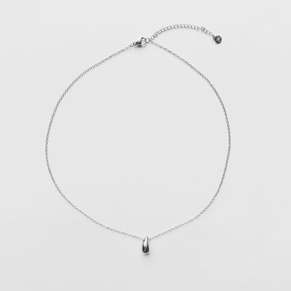 Ketting zilver druppel - Sieradenkaart